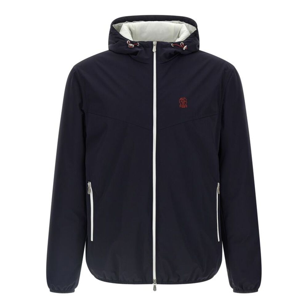 Brunello Cucinelli Blue Polyamide Shell Men's Jacket